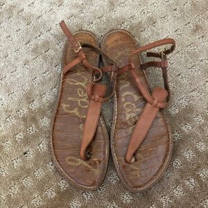 Sam Edelman gladiator sandals 8 GUC tan